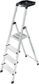 Produktbild: Krause 126528 Aluminium Stufen-Stehleiter Arbeitshöhe (max.): 2.85m Silber DIN EN 131 4kg