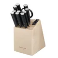 Produktbild: KitchenAid Gourmet 11-Piece Japanese Steel Knife Set with Sharpener and Birchwood Block
