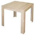 Produktbild: Livetastic Esstisch, Sonoma Eiche, Holzwerkstoff, quadratisch, Säule, 75x80x80 cm, ausziehbar, Esszimmer, Tische, Esstische, Esstische quadratisch