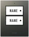 Produktbild: M-e modern-electronics 41305 Funkklingel Sender beleuchtet, mit Namensschild