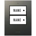 Produktbild: m-e modern-electronics 41305 Funkklingel Sender beleuchtet, mit Namensschild