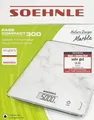 Produktbild: Soehnle Digital-Küchen-Waage Compact 300 Marble bis 5-Kg Weiss Mamor NEU