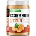 Produktbild: Cashewbutter Smooth - 1kg natürliche Cashew Butter ohne Zusätze - High Protein - Cashewmus ohne Zusätze von Salz, Öl oder Palmfett - 100% cremiges Cashwemus - Vegan