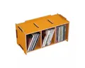 Produktbild: WERKHAUS® Aufbewahrungsbox Werkhaus Medienbox CD Halter Regal Wandregal 3 Fächer goldgelb SON
