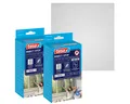 Produktbild: tesa Fliegengitter-Gewebe Pollenschutzgitter 2-in-1 Pollenschutz und Fliegengitter, transparent, (Packung, 2-St., Fliegennetz, Klettband), Insektenschutz mit Sonnenschutz, ohne Bohren, Anthrazit, 130x150cm