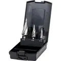 Produktbild: STIER Stufenbohrer Satz HSS-G 3-tlg. in Kassette, 4-12, 4-20, 4-30mm, Metallbohrer, Bohrerset
