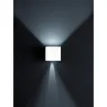 Produktbild: LED Außenwandleuchte SIRI 44, IP54, eckig, Up/Down, verstellbar, 7W 3000K 390lm,