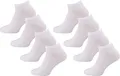 Produktbild: s.Oliver Unisex 8er Pack Sneakersocken mit weichem Bund Damen & Herren Halbsocken, Weiß (White 0000), 35/38