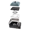 Produktbild: CADAC Van Cook FFD Combo – Kompakter Campinggrill mit FFD-Flammenschutz, GreenGrill-Rost und Perkolatorhalterung – Ideal für Camping und Outdoor-Aktivitäten – Gaskartuschenanschluss