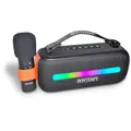 Produktbild: Bontempi | SonicSync - Drahtloser Verstärker Karaoke mit dynamischem Mikrofon, Lichteffekten, TWS und Echoeffekt, 28,9x18,2x12,9 cm, Schwarz