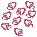 Produktbild: 100 Stk Deko Herzen Weinrot Streuteile Scrapbooking Tischdeko Streudeko Hochzeit