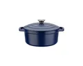 Produktbild: GSW Gusseisen-Kochtopf 'Blue Magic', ø 24 cm, Fassungsvermögen 3,8 Liter Blau