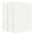 Produktbild: PALUDO 3 Packungen A5 Nachfüllpapier Gepunktet, 135 Blätter A5 Papier Nachfüllbare Refill Paper, 6 Löcher Nachfülleinlagen Loose Notizpapier für Filofax A5 Notizbuch Ringbücher Skizze Einsätze