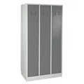 Produktbild: ADB Spind Garderobenschrank Umkleideschrank Kleiderspind 3-türig 1775x890x500 mm