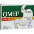 Produktbild: OMEP HEXAL 20 mg magensaftresistente Hartkapseln 14 St. PZN 10070208
