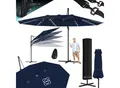 Produktbild: KESSER® Sonnenschirm Doppelsonnenschirm 4,6m x 2,7m Ampelschirm Abdeckung & Windsicherung mit Kurbel & Ständer Kurbelschirm Aluminium wasserabweisend Neigbar Kippbar 360° Drehbar