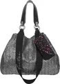 Produktbild: Fritzi aus Preußen Schultertasche Izzy Medium Limited Painted Straw Shopper Silver Black silberfarben