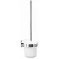 Produktbild: Tesa Wc-Bürstengarnitur Ekkro, Weiß, Metall, 39x11.6x14.7 cm, Bürstenkopf austauschbar, rostfrei, Wandbefestigung möglich, Badezimmer, WC Ausstattung, WC Bürstengarnituren