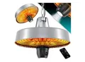 Produktbild: KESSER® Deckenheizstrahler Heizpilz Infrarot-Heizstrahler 2500W Terrassenstrahler mit Fernbedienung Quarzstrahler LED Licht Decke Infrarotstrahler mit Kette + Karabinerhaken Carbon-Heizelement