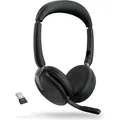 Produktbild: Jabra Evolve2 65 Flex UC (Kabellos, USB-A, Avaya, Cisco, Microsoft Teams) (26699-989-999)