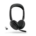 Produktbild: JABRA Evolve2 65 UC Flex Stereo USB-A schwarz Kopfhörer Headset On-Ear ANC NEU