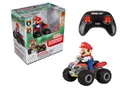 Produktbild: Carrera - 370400020 RC, Mini Mario-Quad 1:40, 24GHz Ferngesteuertes Auto für aufregende Rennen, Original Lizenz, Bis zu 8 min Fahrzeit, Inkl. Luftreifen, EIN Muss für Mario-Fans