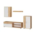 Produktbild: Vicco Wohnwand Berno, GKO/Weiß, 4-teiliges Set