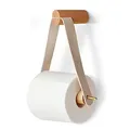 Produktbild: Toilettenpapierhalter Holz Ohne Bohren, Nordic Kreative Rollenhalter Badezimmer Retro Klopapierhalter