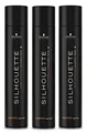 Produktbild: 3er Super Hold Hairspray Haarspray Black Silhouette Styling Schwarzkopf 750 ml