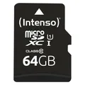 Produktbild: Intenso Premium MicroSDXC-Karte (64 GB, microSDXC, U1, UHS-I) (3423595)