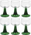 Produktbild: 6 Römer Römergläser Grün Weingläser Wein Gläser Glas 27 cl 0,2 L Geeicht