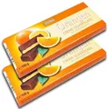 Produktbild: 2 er Pack Böhme Creme-Schokolade Orange 2 100g Zartbitterschokolade mit Füllung aus Orangen-Creme