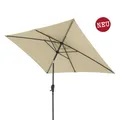 Produktbild: Doppler Balkonschirm LIFE 250x200 Lift Kurbel Knicker Mast 38mm Sand