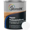 Produktbild: Albrecht Aqua-Holzveredlung weiß 750 ml Universallasur Holzlasur Schutzlasur