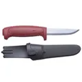 Produktbild: Morakniv Gürtelmesser - BASIC 511 - Carbonstahl Klinge - nicht rostfrei - roter Kunststoffgriff - Kunststoff Scheide
