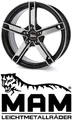 Produktbild: 4x MAM W4 6,5x16 5/112,0 ET48 Black Frontpoliert