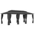 Produktbild: vidaXL Pavillon mit Vorhängen 600x298x270 cm Anthrazit