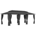 Produktbild: Pavillon Mit Vorhängen 600x298x270 Cm Anthrazit - Vidaxl