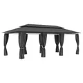 Produktbild: Pavillon mit Vorhängen Pergola 600x298x270 cm Anthrazit
