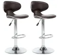 Produktbild: vidaXL Barhocker Barhocker 2 Stk. Braun Kunstleder (2 St)