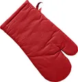 Produktbild: REDBEST Ofenhandschuh, Backofenhandschuh Seattle, 100% Baumwolle rot Größe 15x30 cm - innen hitzebeständige Wattierung, außen feines, glattes Gewebe, mit Schlaufe (weitere Farben)