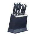 Produktbild: Tefal EverSharp Pro Set mit 6 selbstschärfenden Messern, Edelstahlblock