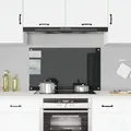Produktbild: Küchenrückwand Schwarz 100x60 cm Hartglas