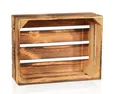 Produktbild: CHICCIE Holzkiste Regale Geflammt 38x28x15cm - Kiste Box (1 St)