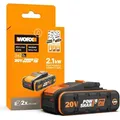 Produktbild: WORX WA3646 PowerShare Pro Plus Akku 20 V, 4 Ah, stärkere Leistung, mehr Laufzeit & 2x längere Lebensdauer, 360° Zellenschutz, leicht & kompakt,...