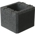 Produktbild: EHL Mauer Planomur Halbstein Anthrazit 25 cm x 25 cm x 20 cm