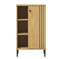 Produktbild: Woodroom Badschrank Kiefer massiv eichefarbig lackiert 52x90x32 cm