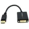 Produktbild: StarTech.com DisplayPort auf DVI Adapter DP St zu Bu Video-Konverter DisplayPort-Adapter M bis DVI-I W Schwarz