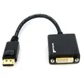 Produktbild: StarTech.com DisplayPort auf DVI Adapter DP St zu Bu Video-Konverter DisplayPort-Adapter M bis DVI-I W Schwarz (DP2DVI2)