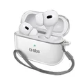Produktbild: SBS TPU Schutzhülle für AirPods Pro/Pro 2 mit Metallclip, transparent